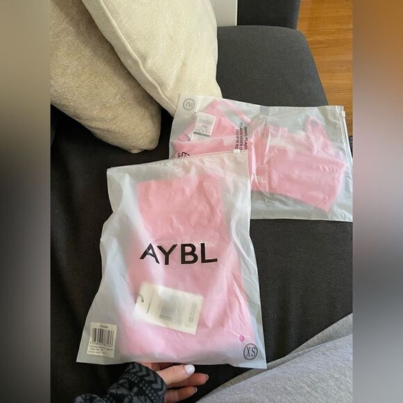 SOLD AYBL Empower Leggings In Baby Pink Color Sizs XS - Picture 4 of 7